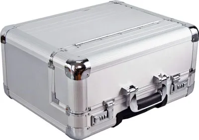 Produktbild von Pilotenkoffer Rollen Trolley Alu Koffer Aktenkoffer Aluminium 48 Dermata Bowatex