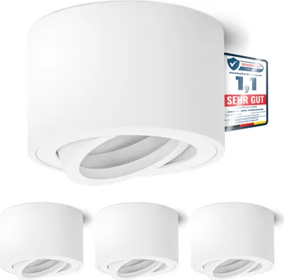 Zdjęcie produktu dla SMOL sufitowy reflektor natynkowy reflektor natynkowy obrotowy biały okrągły do modułów LED