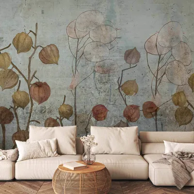 Produktbild von Vlies Fototapete - Painted Lunaria 100x70 cm Blumen b-C-0722-a-a
