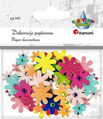 Immagine prodotto di Decorazioni floreali in carta 45 pezzi Titanum