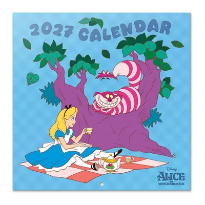 Immagine prodotto di Grupo Erik Disney, calendario "Alice nel Paese delle Meraviglie" per il 2027, calendario da parete, idee regalo