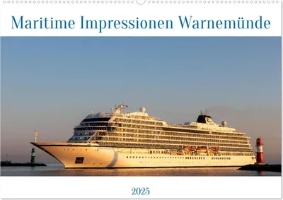 Produktbild von Maritime Impressionen Warnemünde (Wandkalender 2025 DIN A2 quer), CALVENDO Monatskalender