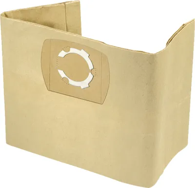 A single vacuum cleaner bag is shown against a white background.