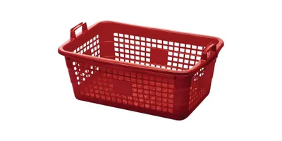 Image de Panier L620xl425xH250mm 45 lPE rouge LOCKWEILER
