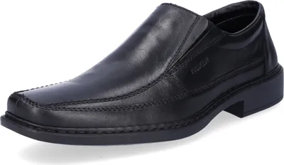 Produktbild von Rieker Herren Business Leder Slipper schwarz