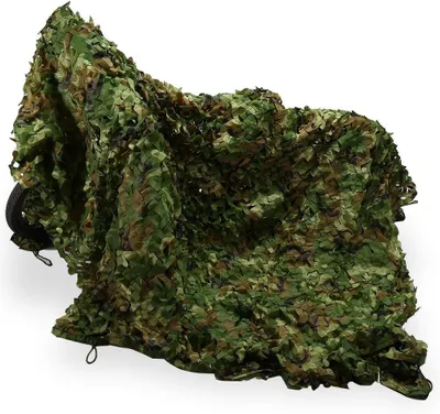 Obrázek produktu pro 1,5 x 5 m maskovací síť, ochrana před sluncem, kamuflážní síť, zástěna, lov, dům, zahrada, kempingová síť, maskování, dekorace na večírek
