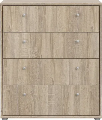 Produktbild von Kommode >TEMPRA2< 4 Schubladen, in Sonoma Eiche Nachbildung - 73,7x85,5x34,8cm (BxHxT)