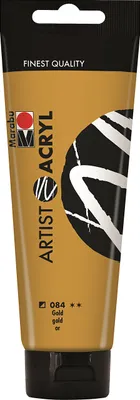 Produktbild von Marabu Künstler-Acrylfarbe Artist Acryl 120 ml gold