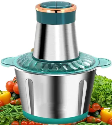 Produktbild von Elektrisch Zerkleinerer, Multizerkleinerer, Gemüseschneider, 2L 250W Universalzerkleinerer Küchengerät, Fleischwolf, Kleinfleischwolf