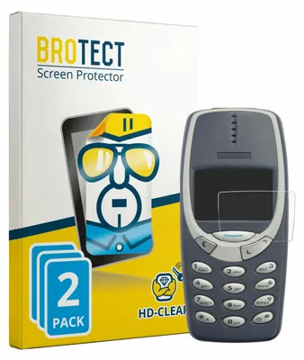 Produktbild von 2x Für Nokia 3310 2011 Schutzfolie BROTECT Displayschutz Display Schutz Folie Klar Transparent