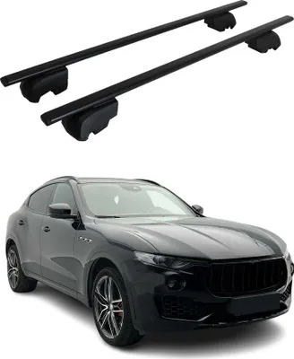 Immagine prodotto di Barre portatutto trasversali per Maserati Levante 2017-2023, nero ferro, omologazione ABE