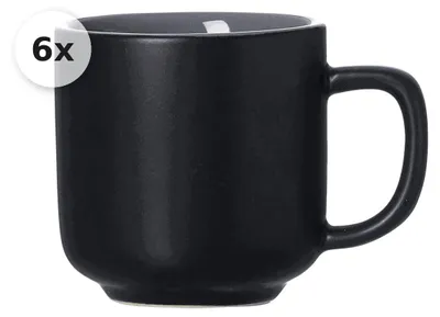 Produktbild von Espressotasse 100ml 6er Set Jasper schwarz