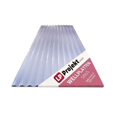 Produktbild von LP Projekt 1-teiliges wellplatte dach 90 x 117 cm - leicht & robust Polycarbonat dachblech | Carport, Garten & Terrasse wetterfeste platten für außen