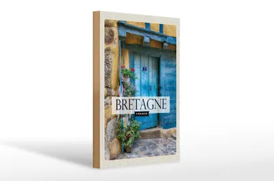 Produktbild von Holzschild Reise 20x30cm Bretagne Francetür 7 Geschenk