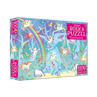 Image de Einhorn Puzzle 100 Teile mit Aufkleberbuch 16 Seiten in stabiler Schachtel