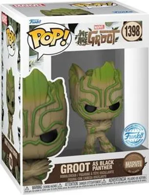 Obrázok produktu pre Figúrka Funko POP Marvel 1398 Groot as Black Panther Special Edition