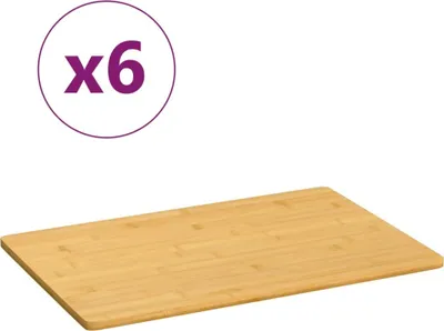 Produktbild von Frühstücksbrettchen 6 Stk. 35x23x0,8 cm Bambus