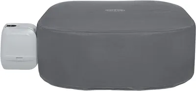 Produktbild von Lay-Z-SPA Xtras EnergySense Plus Thermo-Komplettabdeckung 201 x 201 x 80 cm, eckig – Whirlpool Abdeckung mit TriTech, verstellbar 71–80 cm, bis zu 40% Energieersparnis