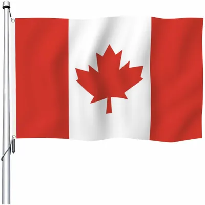 Kanada-Flagge 2x4ft, doppelseitig, lebendige Farben, für Außenbereich