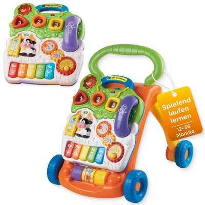 Produktbild von VTech Spiel- und Laufwagen – Lauflernhilfe mit Musik
