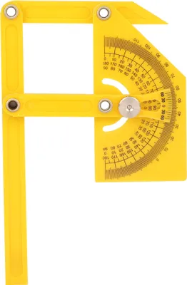 Produktbild von Goniometer 180 Grad Winkelmesser Winkelsucher Gehrungslehre Arm Messlineal