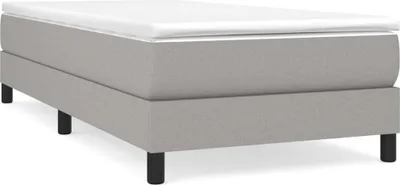 Produktbild von vidaXL Boxspringbettgestell Hellgrau 90x200 cm Stoff
