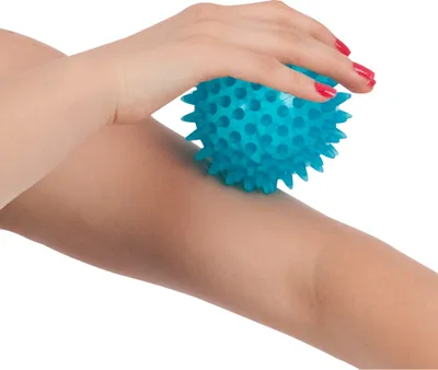 Produktbild von Reflex-Ball Massageball Igelball Reflexzonen Massage Selbstmassage 9 cm BLAU