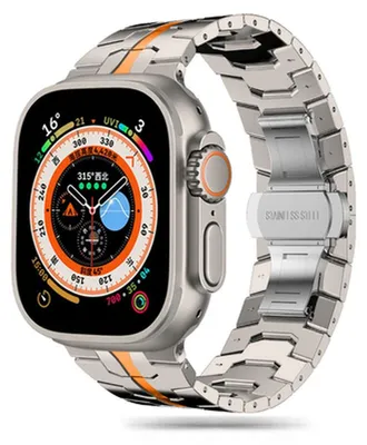 Zdjęcie produktu dla Pasek Tech-Protect do zegarka Apple Watch 4/5/6/7/8/9/SE/Ultra 1/2 - tytanowy