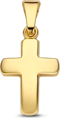Produktbild von New Bling 9NBG-0998 – Gouden Hanger – Kruis Hanger – 14K Goud – Kruis 12 x 9 mm