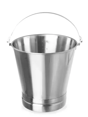 Produktbild von HENDI Eimer mit Skala Edelstahl 12 l mit verstärktem Boden  300x290