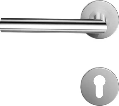 Immagine prodotto di Set di maniglie per porte in acciaio inossidabile con impugnatura color argento e due set S02-103 e S02-103C