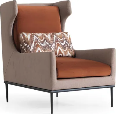 Produktbild von Wohnzimmer Sessel Couch Polster Design Textil 1 Sitz Couchen Polster