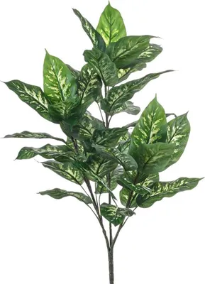 Produktbild von artplants.de Kunst Dieffenbachia ELSAWA auf Steckstab, grün, 70cm - Künstliche Pflanze