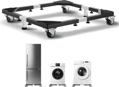 Immagine prodotto di Base mobile per frigorifero 1200 libbre 23-36,6 pollici Carrello per mobili regolabile
