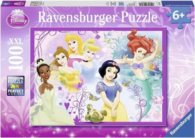 Image de Puzzle Ravensburger - Princesses Disney, 100 pièces