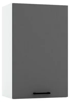 Produktbild von Küchenhängeschrank 45 cm - Graphit und Ashegrau - Modulküche - Soft-Close-System - Küchenschrank - Universelle Frontmontage