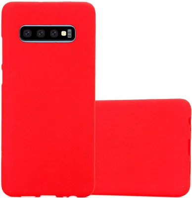 Obrázek produktu pro Cadorabo Protective Case for Samsung Galaxy S10 PLUS Case in Red Pouzdro na mobilní telefon TPU Etui Cover Case