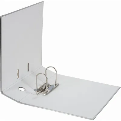 Produktbild von Ordner Recycolor, DIN A4, Kraftpapier, 80 mm, breit, geklebtes Rückenschild, grau