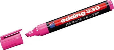 Produktbild von Permanentmarker edding 330 rosa Packung mit 10 Stück