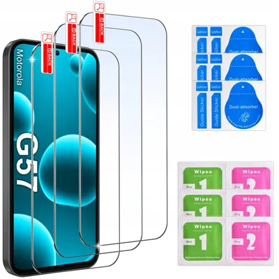 Zdjęcie produktu dla 3X Szkło Hartowane Szybka 9H Do Motorola G57 | G57 Power Zestaw 3 Sztuk