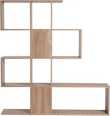 Produktbild von Miliboo - Design-Bücherregal und Raumtrenner Eichen-Effekt COMO
