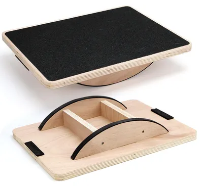 Produktbild von Holz-Balancebrett für Physiotherapie und Stehschreibtische