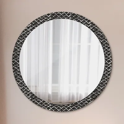 Produktbild von Ø100cm Modern Spiegel - Wandspiegel Wandmontage- Schlafzimmer - Orientalisch Schuppen