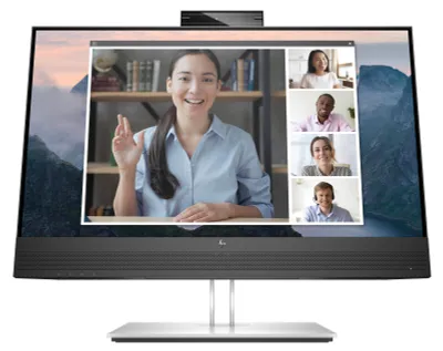 Imagen del producto de Monitor de conferencia HP E24mv G4, pantalla FHD de 60,5 cm (23,8"), resolución de 1920 x 1080 píxeles, Full HD, tecnología LCD, tiempo de respuesta de 5 ms, color negro