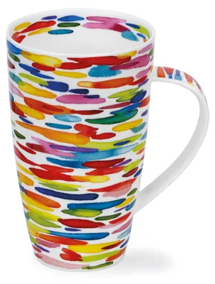 Zdjęcie produktu dla DUNOON Kubek Henley Slapdash 600 ml porcelana kostna filiżanka do kawy 15 cm