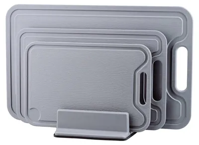 Produktbild von Schneidebretter mit Ständer, 3er-Set