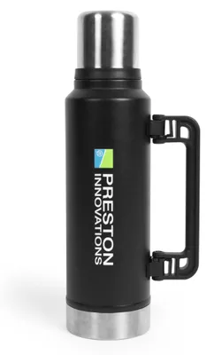 1,4 l Edelstahl Thermosflasche mit Schraubverschluss, schwarz