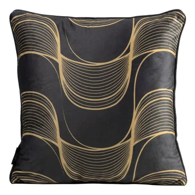 Produktbild von Dekorativer Kissenbezug Sofakissen POLA schwarz beige 40x40