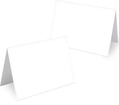 Produktbild von MAVANTO® 50x Blanko Design Tischkarten Hochzeit Geburtstag DIN A7 - Platzkarten zum Beschriften in vielen verschiedenen Designs (Blanko)