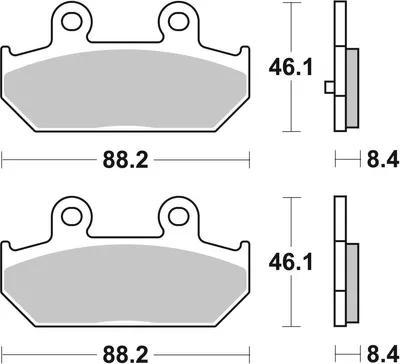 Immagine prodotto di Coppia pastiglie freno SBS 182MS mescola sinterizzata per SUZUKI